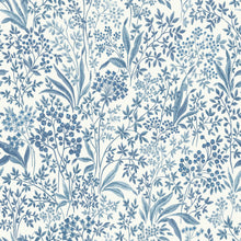 6145 Nocturne Light Blue and White Blue & White Wallpaper by Boråstapeter