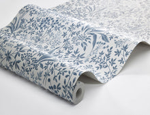 6145 Nocturne Light Blue and White Blue & White Wallpaper by Boråstapeter