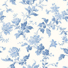 6146 Blomslinga Light Blue and White Blue & White Wallpaper by Boråstapeter