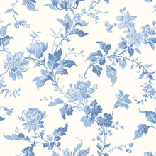 6146 Blomslinga Light Blue and White Blue & White Wallpaper by Boråstapeter