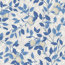 6149 Citronträd Light Blue and White Blue & White Wallpaper by Boråstapeter