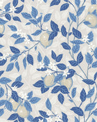 6149 Citronträd Light Blue and White Blue & White Wallpaper by Boråstapeter