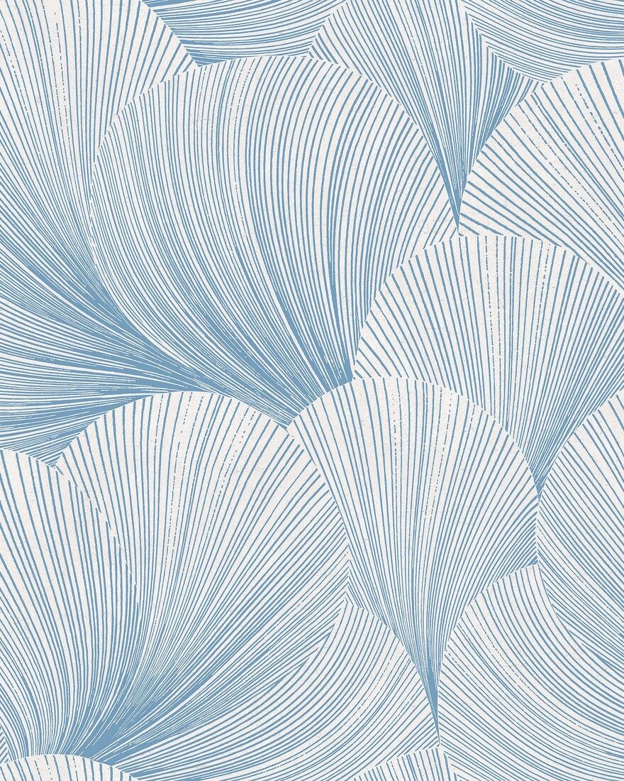 6152 Mirage Light Blue Blue & White Wallpaper by Boråstapeter