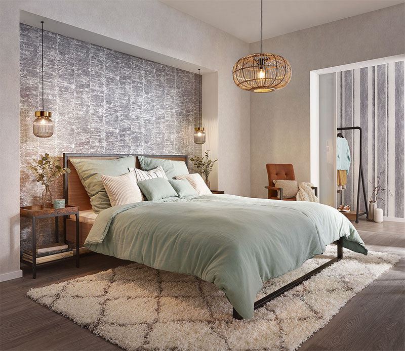 617634 Linares Stripe Wallpaper by Rasch