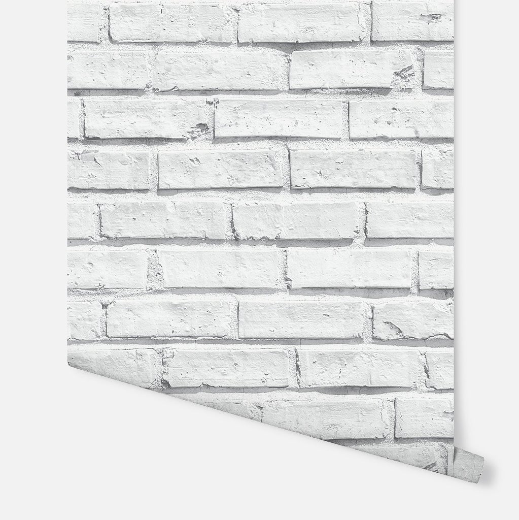 623004 White Brick VIP Wallpaper by Arthouse