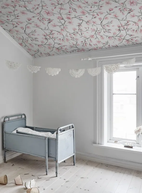 626-03 Pink Sakura Sky Sandberg Edition Mural by Sandberg