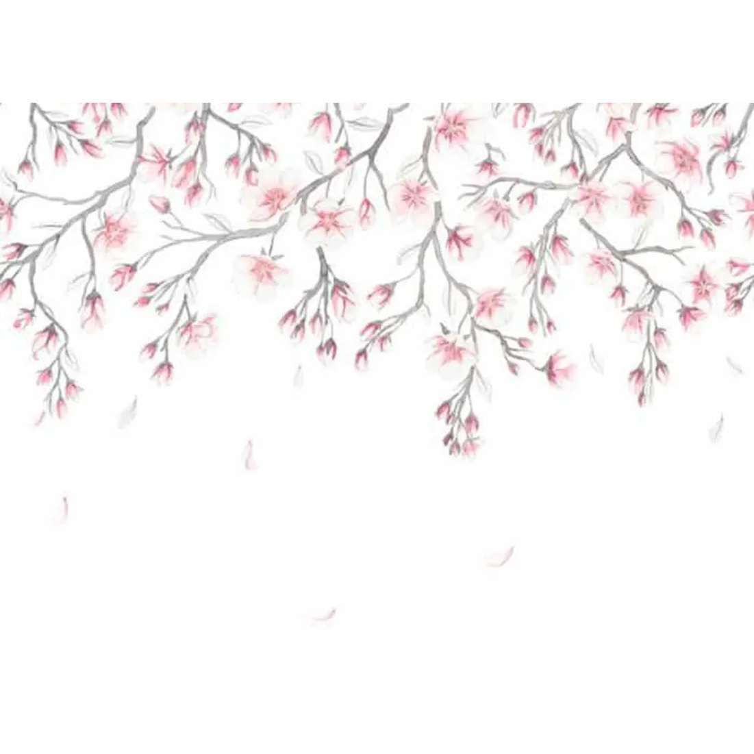 627-03 Pink Sakura Mural Sandberg Edition Mural by Sandberg