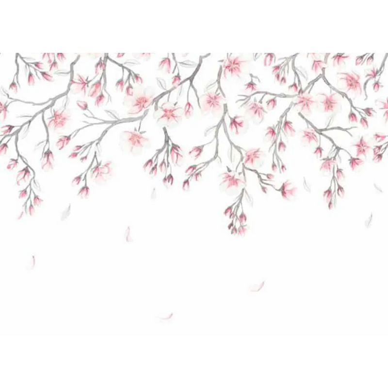 627-03 Pink Sakura Mural Sandberg Edition Mural by Sandberg