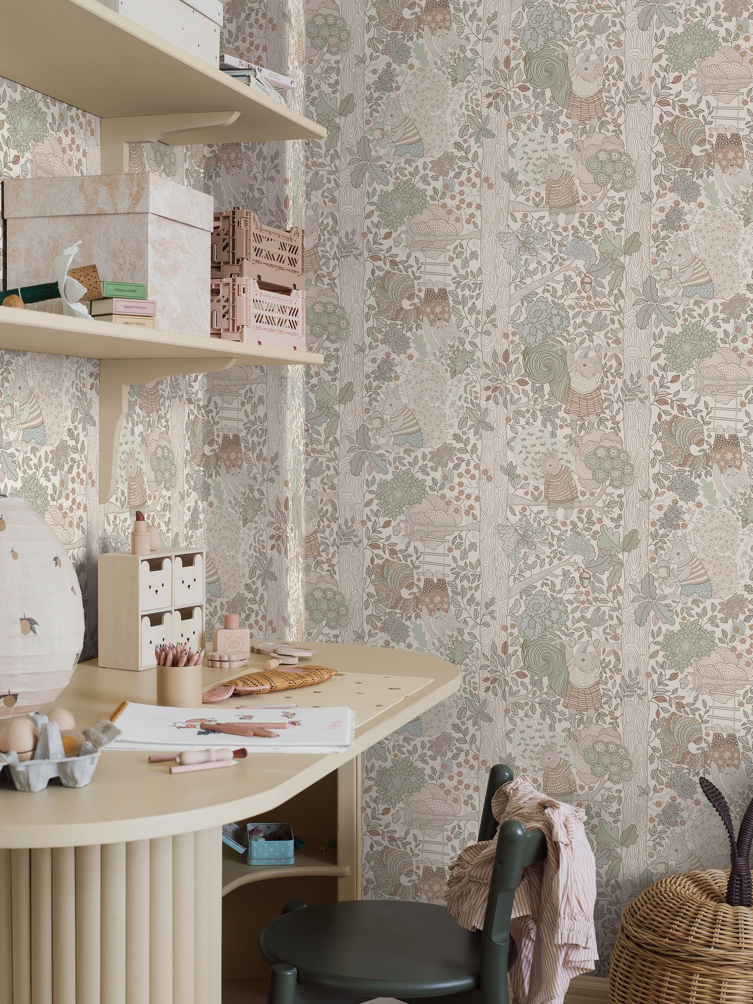 6291 Charlie Multicoloured Icons Wallpaper by Boråstapeter