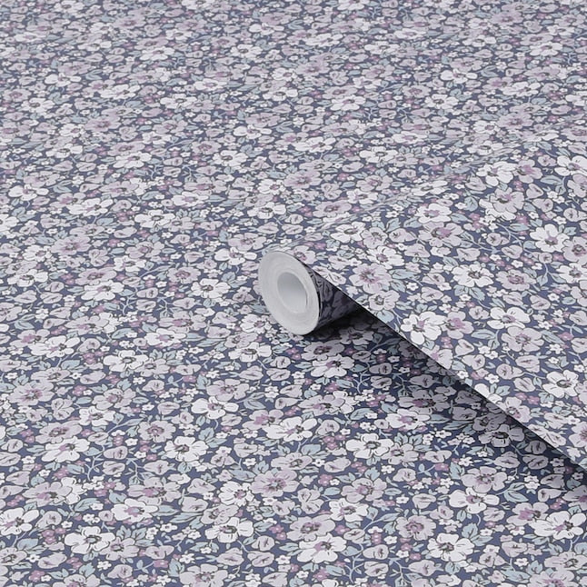 119867 Libby Purple Wallpaper by Laura Ashley