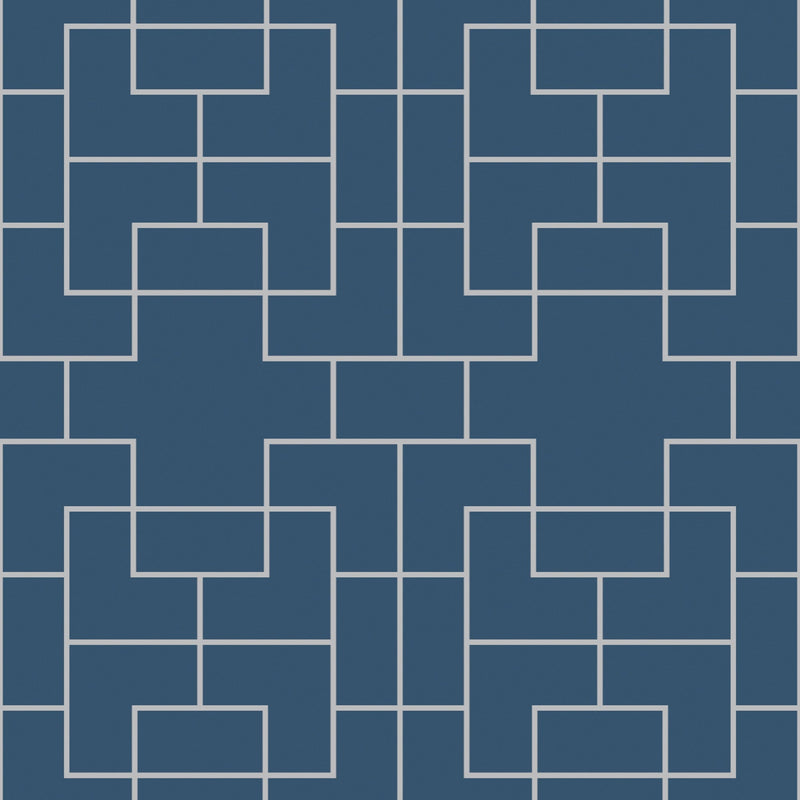 6300025 Marco Tempo Blue Tempo Wallpaper by Coordonné