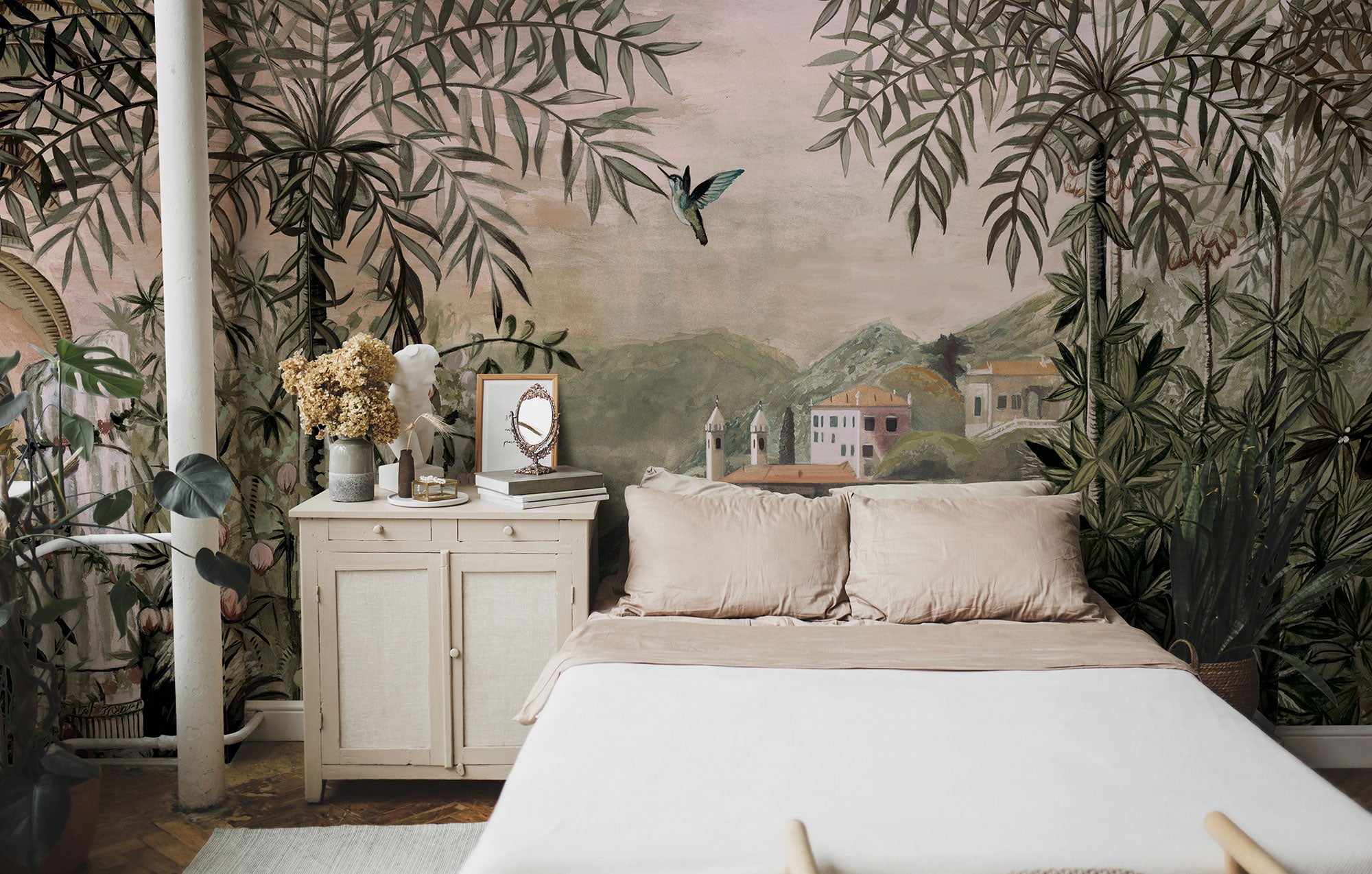 Palazzo Beige Random Chinoiseries II Mural by Coordonné (400x280cm)