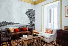 6300083 Orizzonte Black/white Tempo Mural by Coordonné