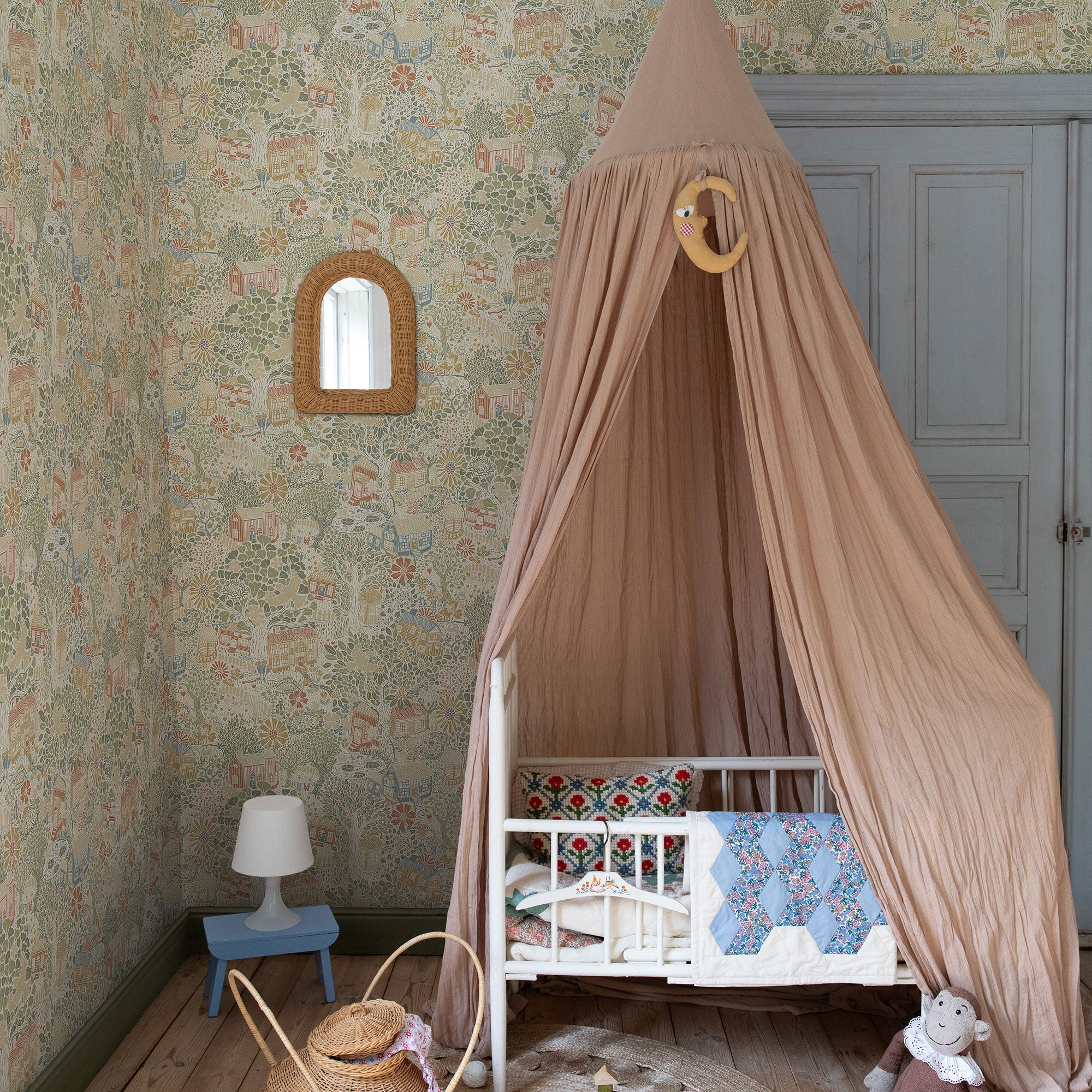 63002 Bygga Bo Green Wallpaper by Galerie