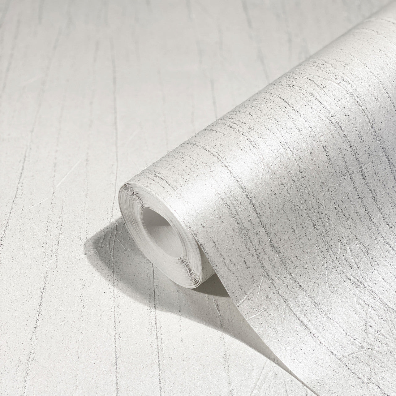 63417 Crushed Natural Opulence White Wallpaper By Galerie