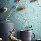 63419 Paper Geo Natural Opulence Blue Wallpaper By Galerie