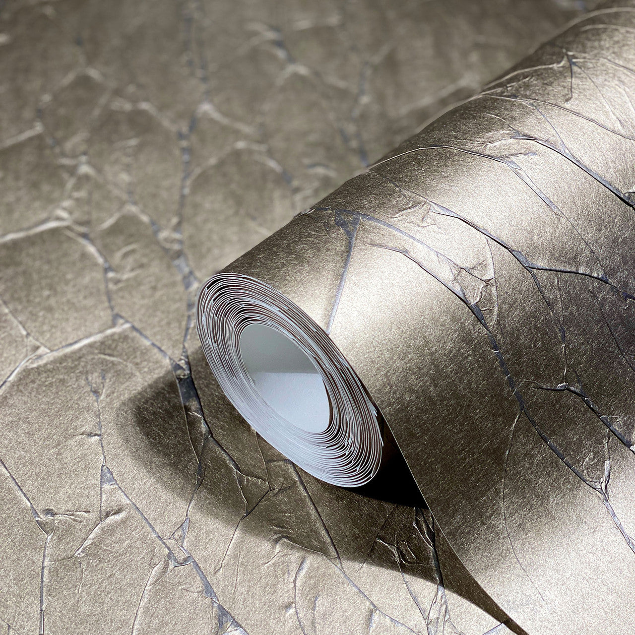 63420 Paper Geo Natural Opulence Copper Wallpaper By Galerie