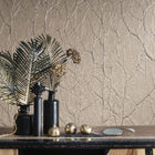 63420 Paper Geo Natural Opulence Copper Wallpaper By Galerie