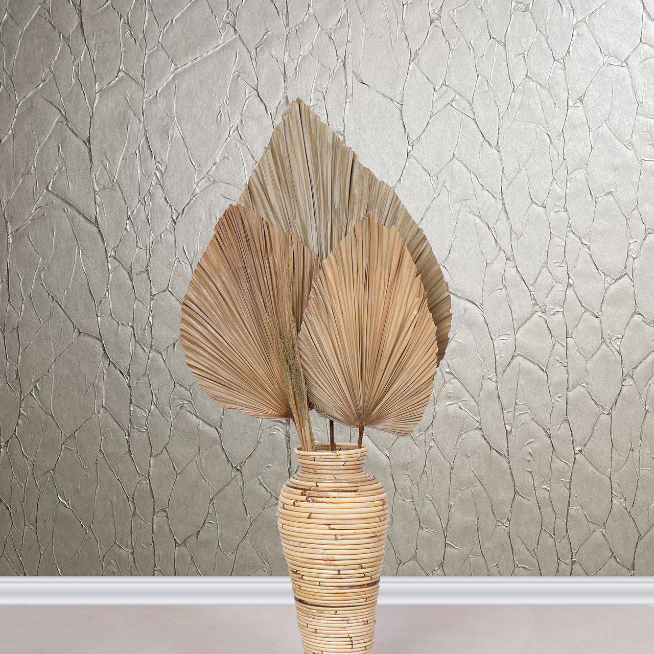 63422 Crinkle Natural Opulence Copper Wallpaper By Galerie