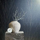 63426 Crinkle Natural Opulence Blue Gold Wallpaper By Galerie