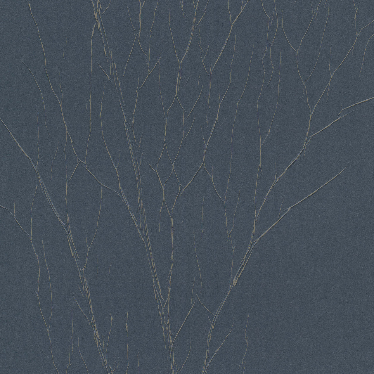 63426 Crinkle Natural Opulence Blue Gold Wallpaper By Galerie