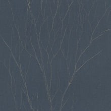 63426 Crinkle Natural Opulence Blue Gold Wallpaper By Galerie
