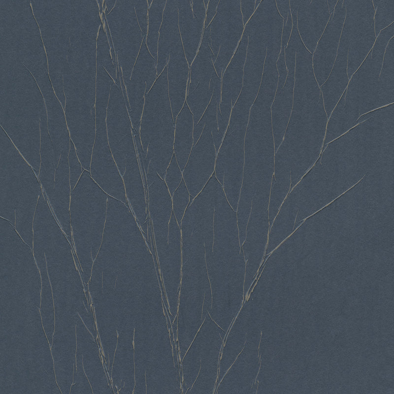 63426 Crinkle Natural Opulence Blue Gold Wallpaper By Galerie