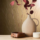 63427 Crinkle Natural Opulence Gold Wallpaper By Galerie