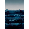 Dark Blue Midnatt Sandberg Edition Mural by Sandberg