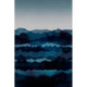 Dark Blue Midnatt Sandberg Edition Mural by Sandberg