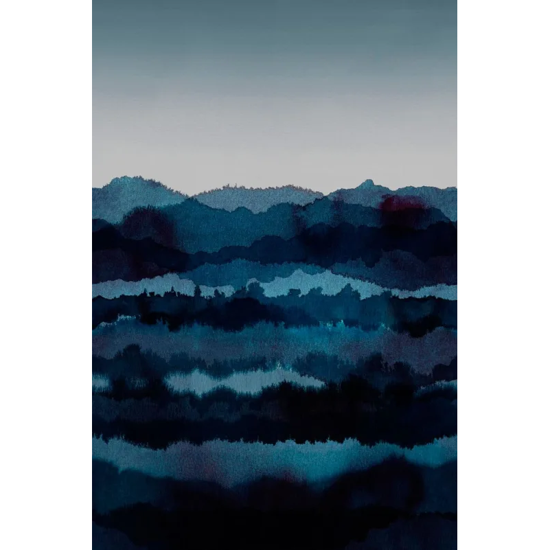 637-04 Dark Blue Midnatt Sandberg Edition Mural by Sandberg