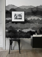637-14 Dark Gray Midnatt Sandberg Edition Mural by Sandberg