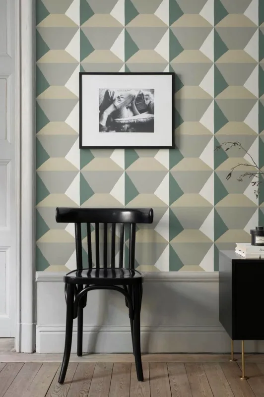 638-01 Green Ilse Sandberg Edition Mural by Sandberg