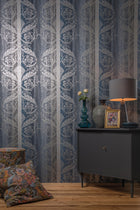 64300 Midnight Blue Nerites Adonea Wallpaper By Hohenberger
