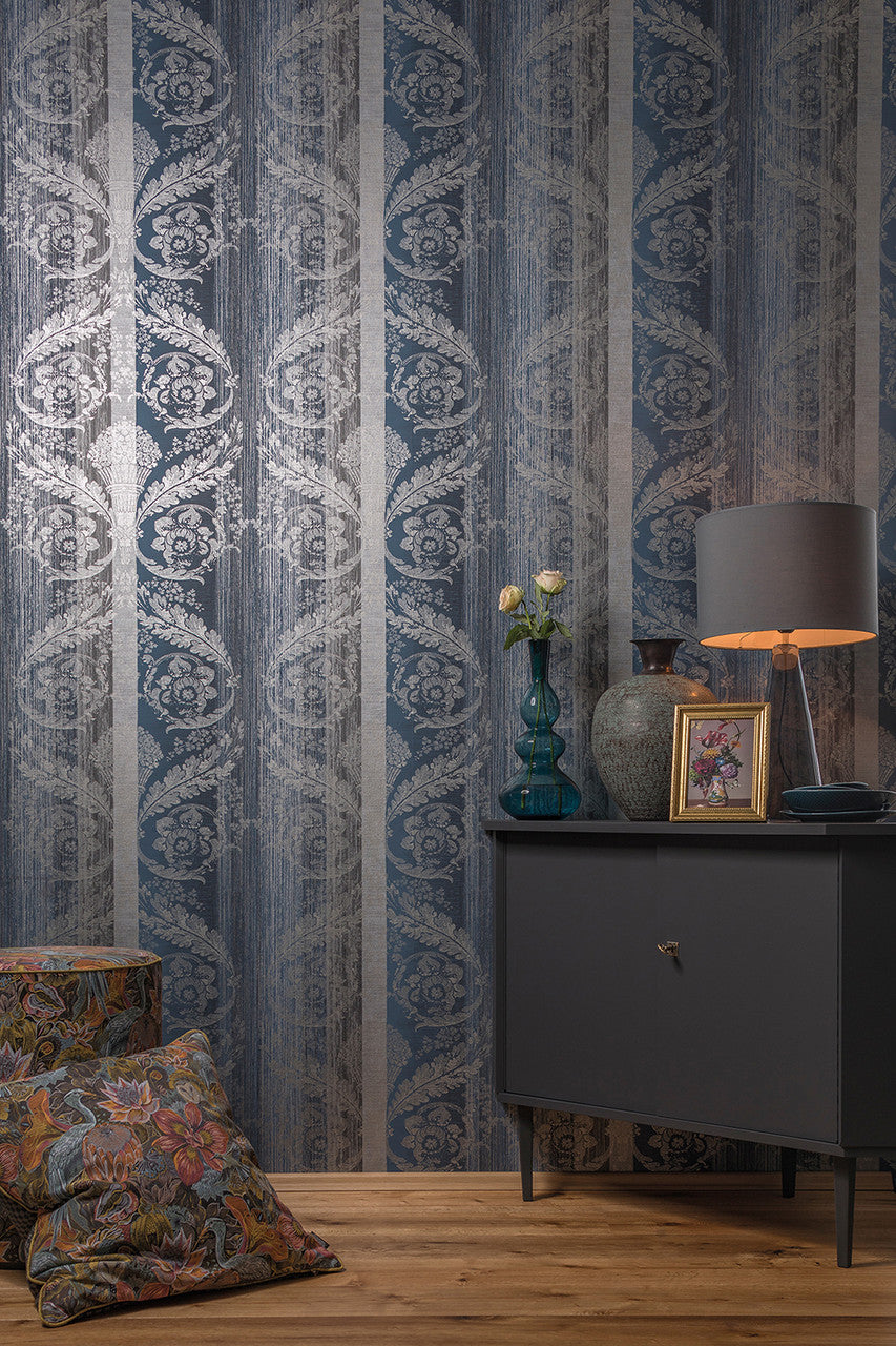 64300 Midnight Blue Nerites Adonea Wallpaper By Hohenberger