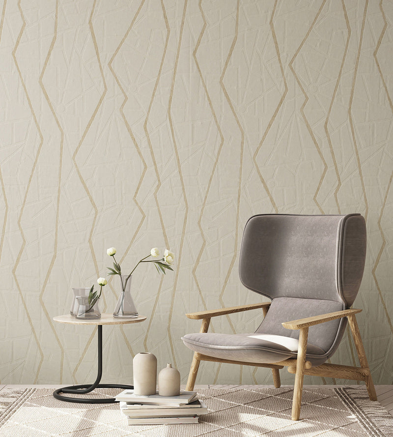 64638 Sand Gold Connection Sand Gold Slow Living Wallpaper By Hohenberger