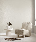 64659 Holistic Linen White Gold Slow Living Wallpaper By Hohenberger