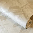 64677 Ralph Linen white Slow Living Wallpaper By Hohenberger