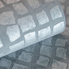 64865 Steel Blue Manhattan / Loft Tile Urban Classics Wallpaper By Hohenberger Galerie