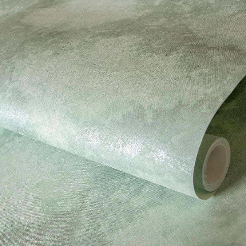 64984 Aqua Stamped Crafted Wallpaper By Hohenberger