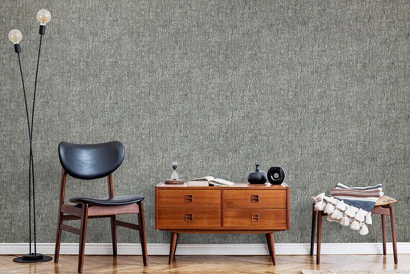 64991 Base Slate Grey Crafted Wallpaper By Hohenberger