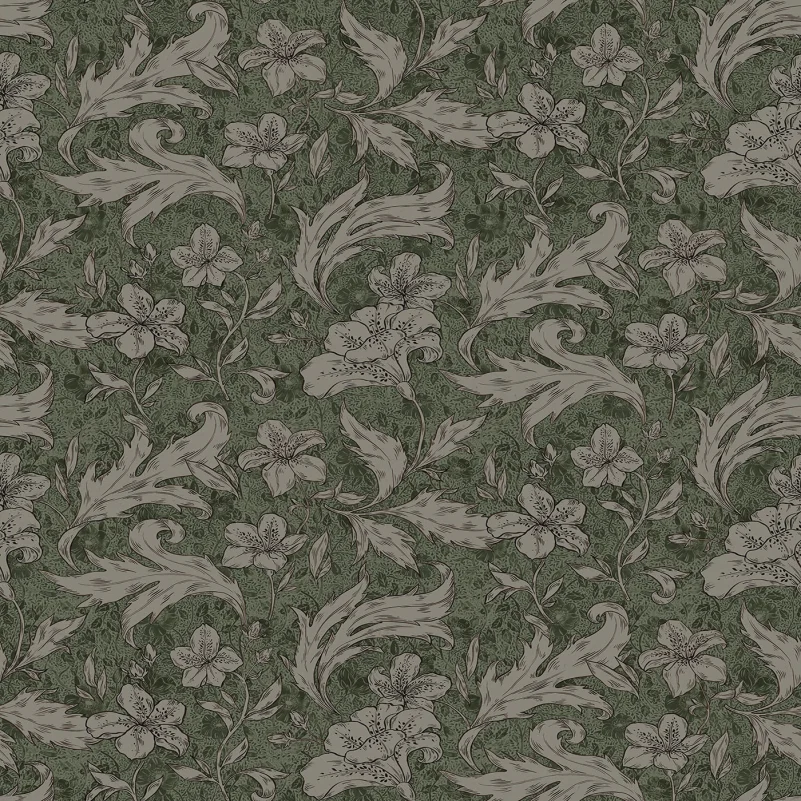 650-68 Forest Green Mattias Sandberg Edition Mural by Sandberg