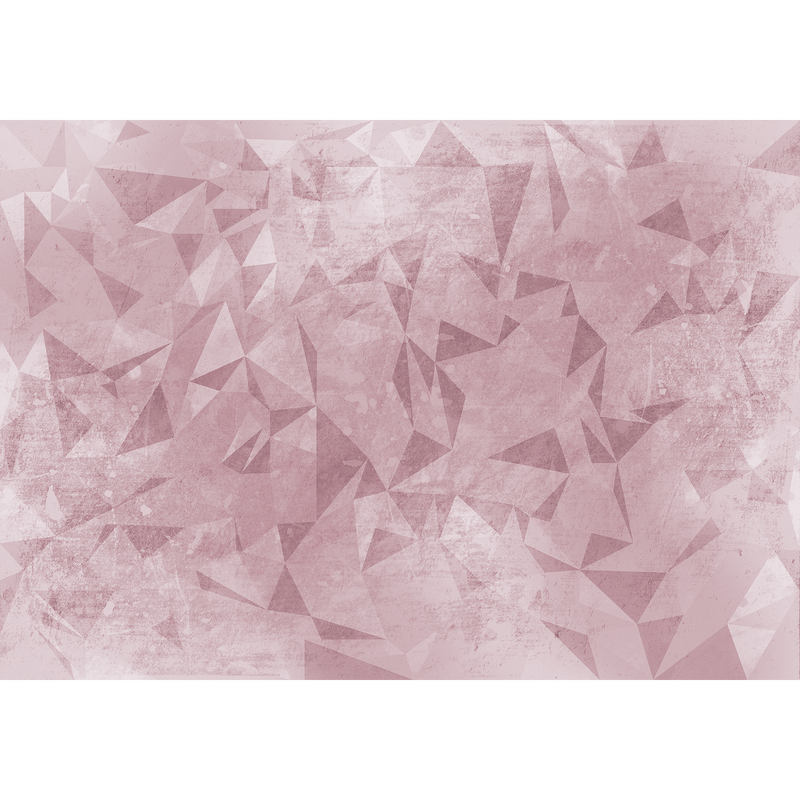 New Caleidos Pink Random Papers Mural by Coordonné