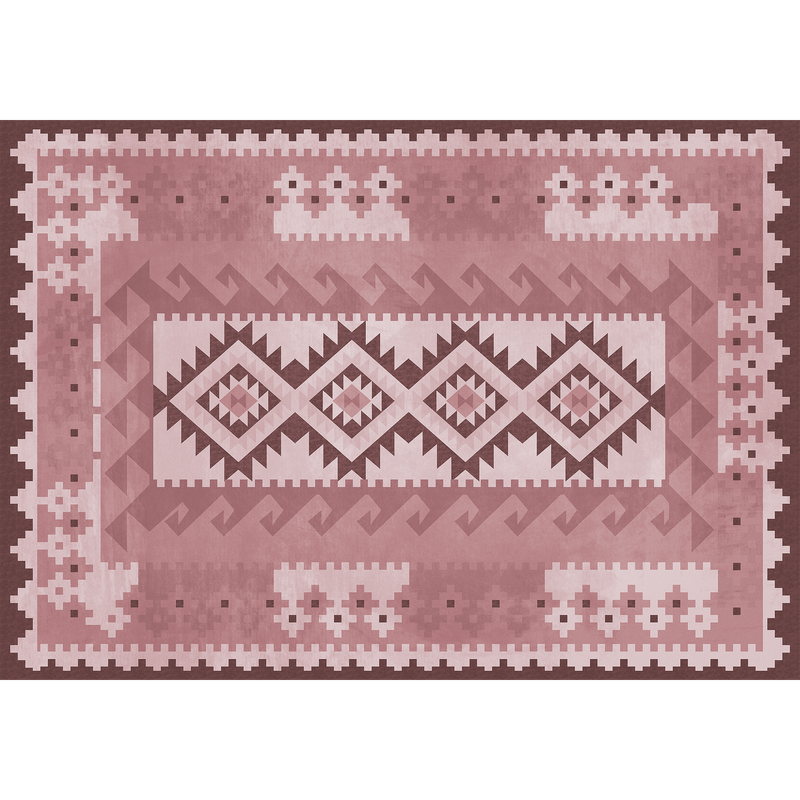 Kilim Pink Random Papers Mural by Coordonné