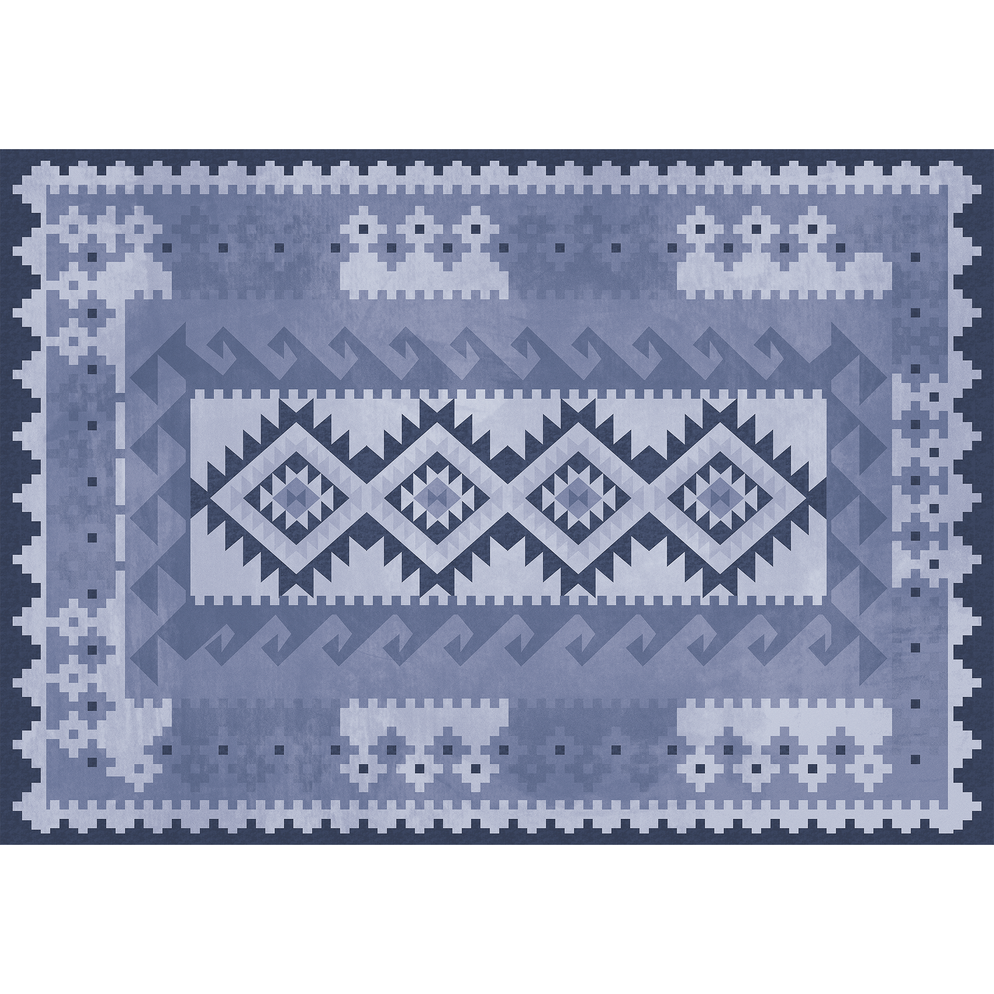 Kilim Purple Random Papers Mural by Coordonné