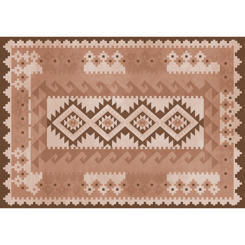 Kilim Brown Random Papers Mural by Coordonné