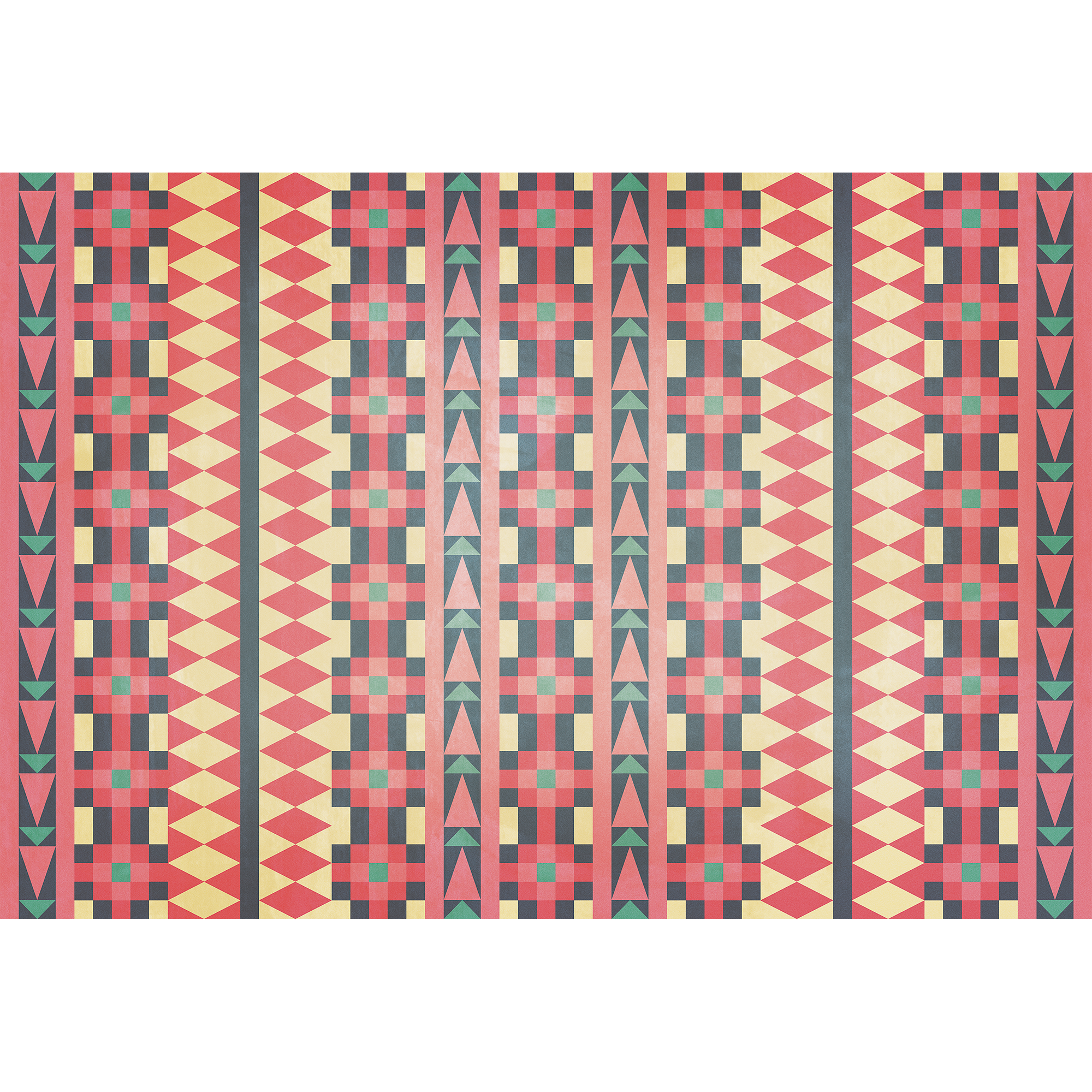 Navajo Color Random Papers Mural by Coordonné