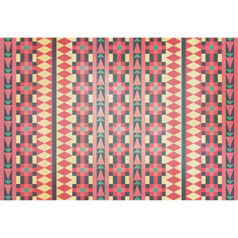 Navajo Color Random Papers Mural by Coordonné