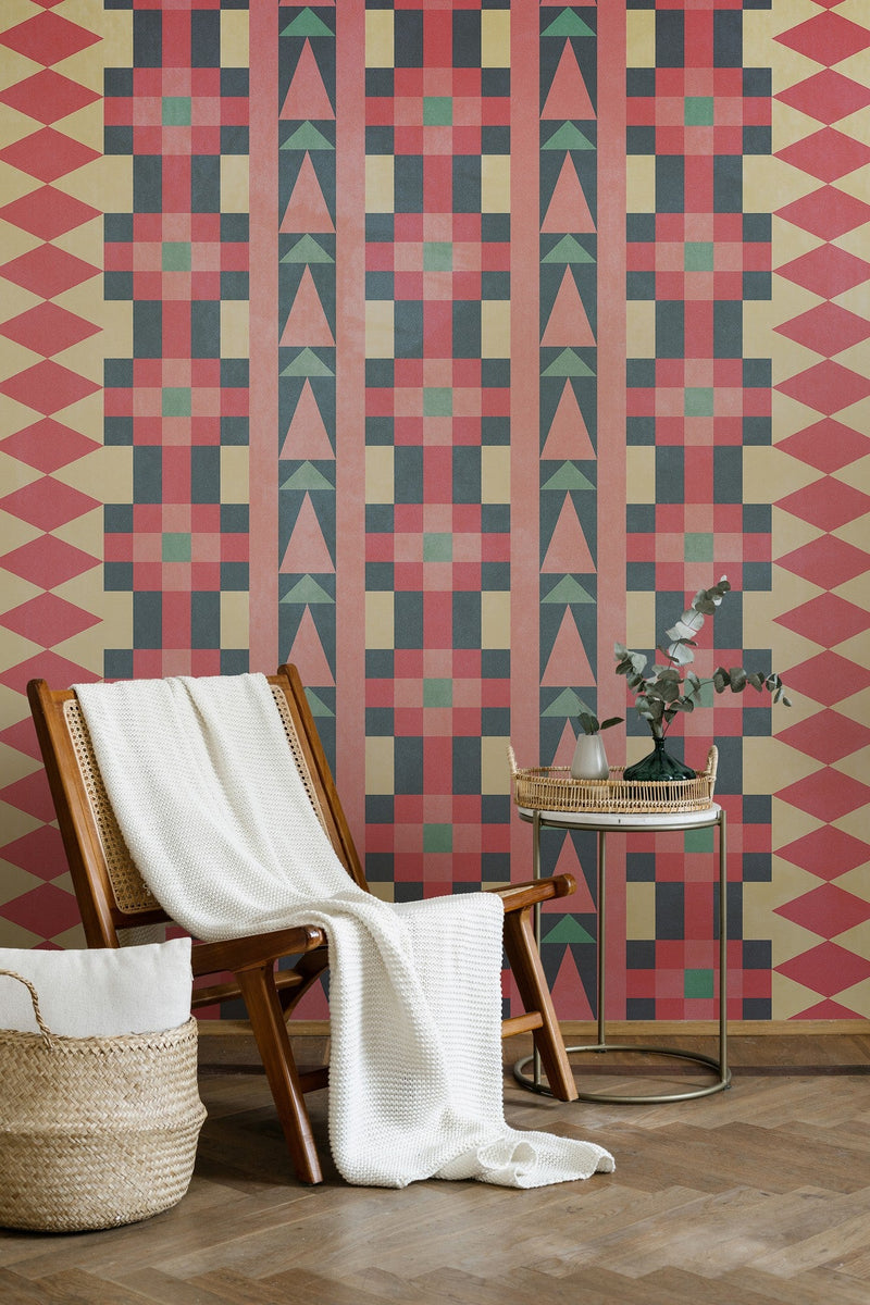 6500013 Navajo Color Random Papers Mural by Coordonné