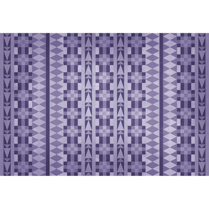 Navajo Purple Random Papers Mural by Coordonné
